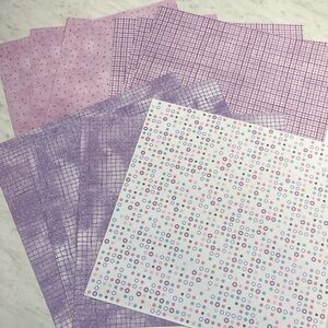 Purple Scrapbooking Paper 12x12 10 Sheets
